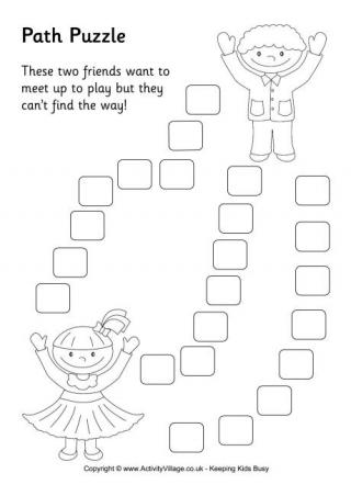 Path Puzzle 1 - Blank
