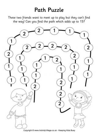 Path Puzzle 2 - Addition to 15