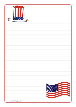 Patriotic Writing Frame