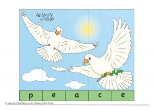 Peace Spelling Jigsaw