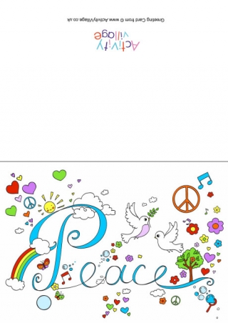 Peace Word Card