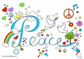 Peace Word Poster