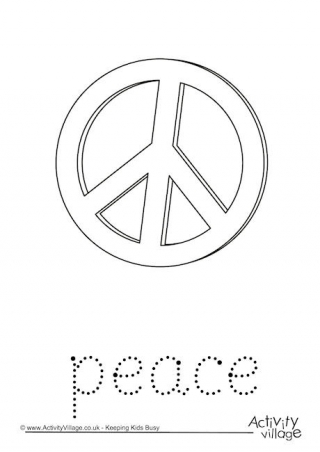 Peace Word Tracing