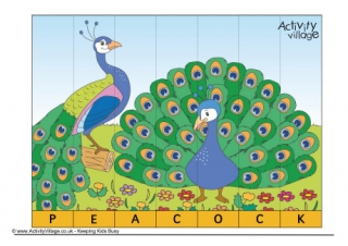 Peacock Spelling Jigsaw