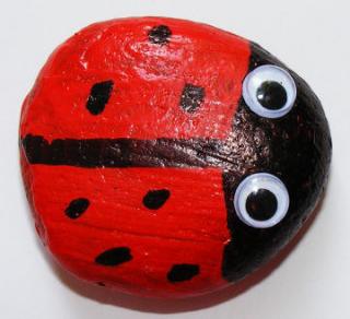 Pebble Ladybug Craft