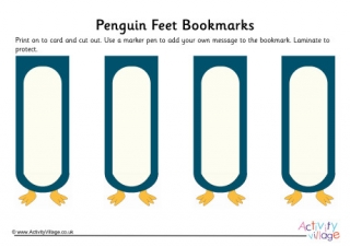 Penguin Feet Bookmarks