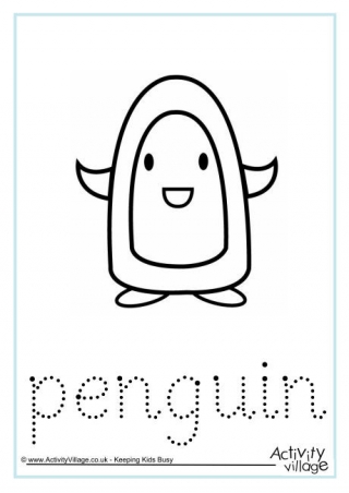 Penguin Word Tracing