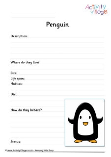 Penguin Worksheets