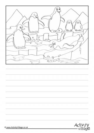Penguins Scene Story Paper