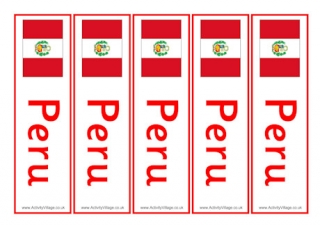 Peru Bookmarks