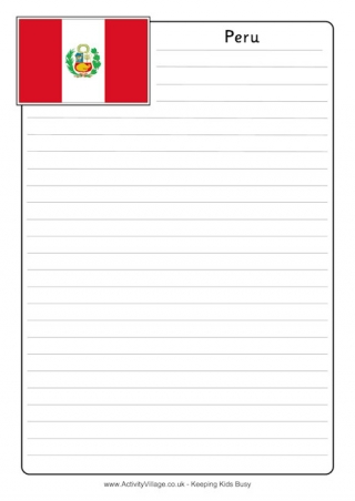 Peru Notebooking Page
