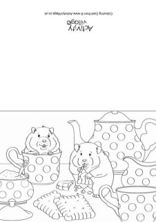 Pet Animal Colouring Cards