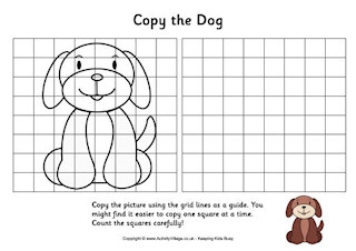 Pet Animal Grid Copy Puzzles