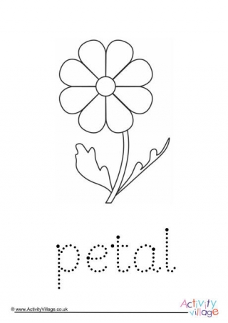 Petal Word Tracing