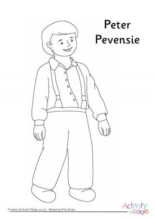 Peter Pevensie Colouring Page