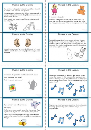 Phase One Phonics in the Garden