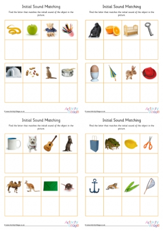 Phonics Phase 2 Initial Sound Matching Cards