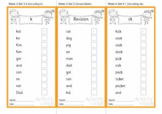 Phase Two Reading Practice Slips - Bordered