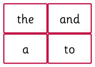 Phase Six Word Cards - 100 High Frequency Words In Order