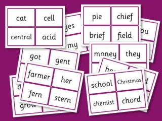 Phase Five Word Cards - Known Graphemes - Alternative Pronunciation - Set 2