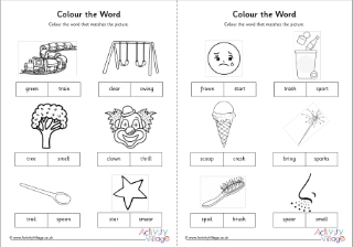 Phase Four Colour the Word Activities