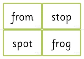Phase Four Word Cards