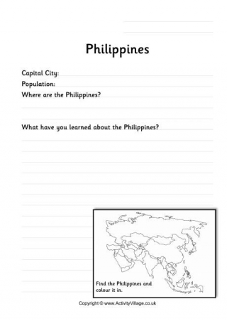 Philippines Worksheet