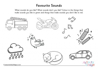 Phonics Phase One Favourite Sounds Colouring