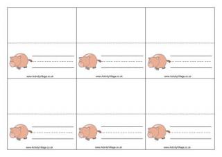 Pig Place Cards