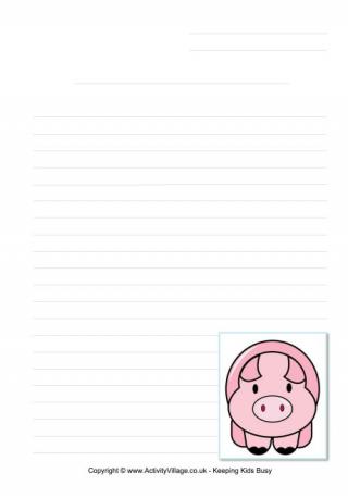 Pig writing page