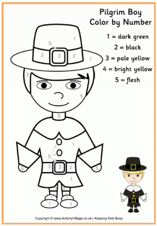 Pilgrim Boy Colour by Number