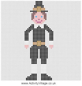 Pilgrim Boy Fuse Bead Pattern