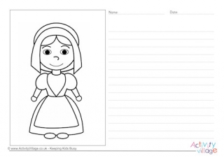 Pilgrim Girl Story Paper