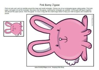 Pink Bunny Jigsaw