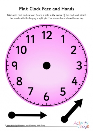 Pink Learning Clock
