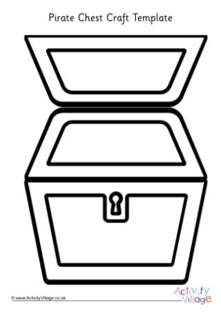 Pirate Chest Craft Template