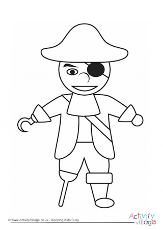 Pirate Colouring Page 2