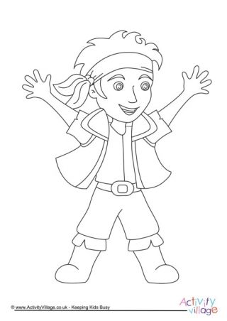 Pirate Colouring Pages