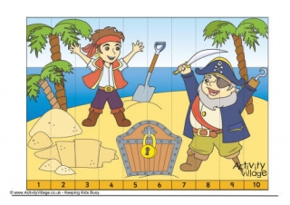 Pirate Counting Jigsaw