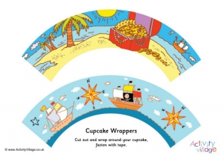 Pirate Cupcake Wrappers