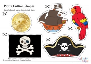 Pirate Cutting Shapes