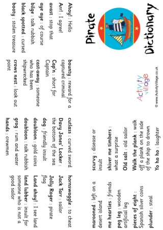 Pirate Dictionary
