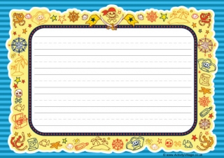 Pirate Doodle Frame - Landscape