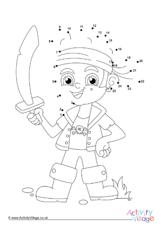Pirate Dot to Dot 3