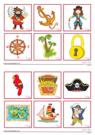 Pirate Game Cards 