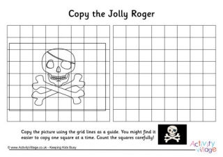 Pirate Grid Copy Puzzles
