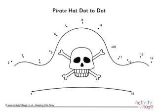 Pirate Hat Dot To Dot