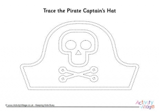 Pirate's Hat Tracing Page