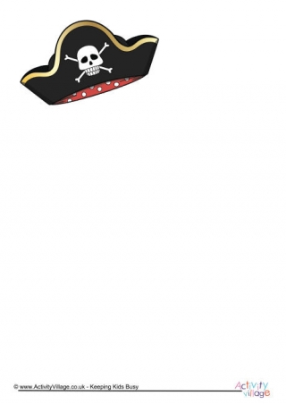 Pirate Hat Writing Paper