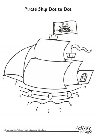 Pirate Dot to Dots